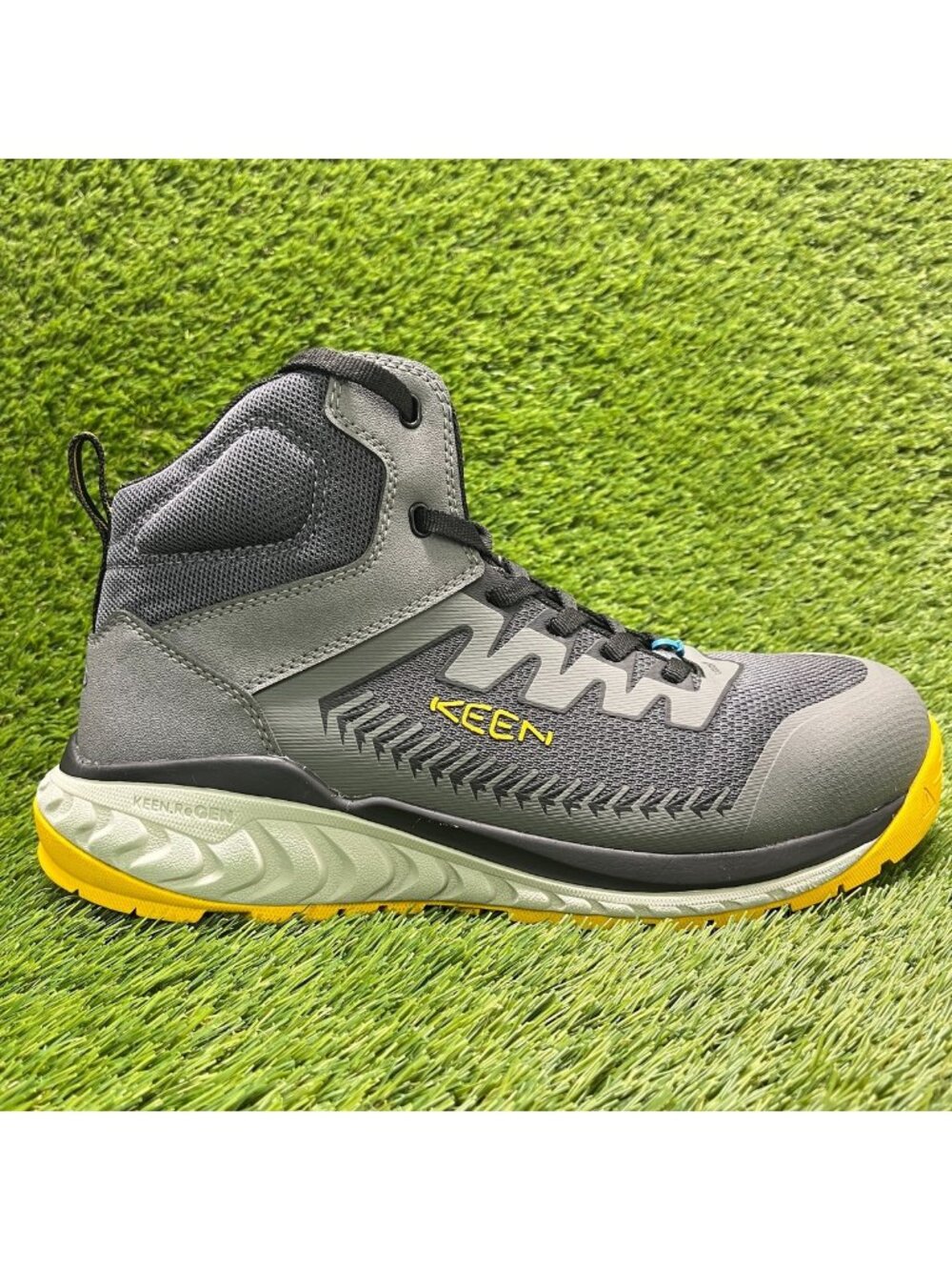 Keen Utility Arvada Mid Mens Size 11 Gray Black Composite Toe Safety Work Shoes